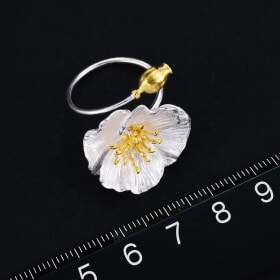 Silver-Blooming-Poppies-Flower-gold-ring-designs (11)